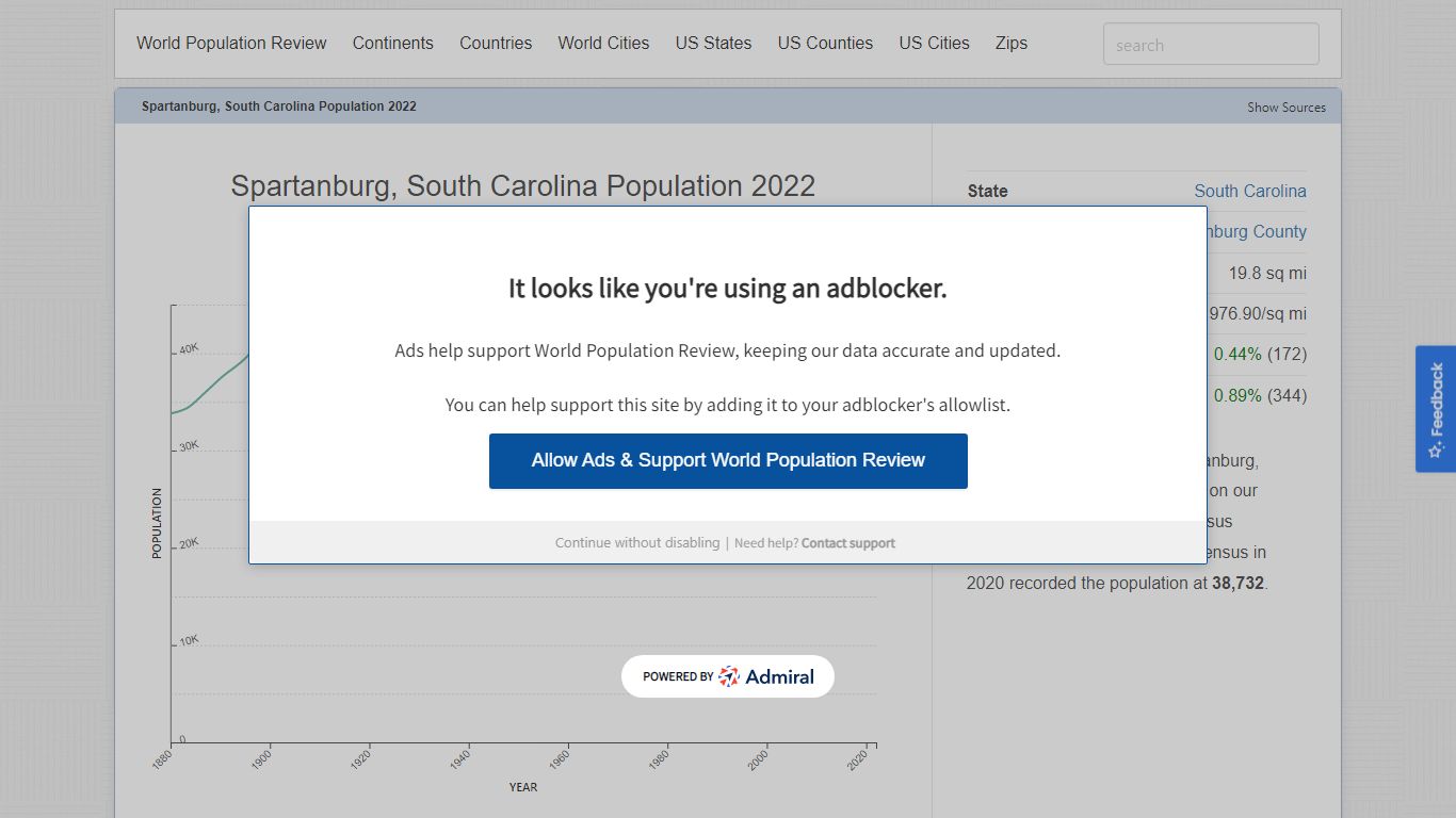 Spartanburg, South Carolina Population 2022 - worldpopulationreview.com